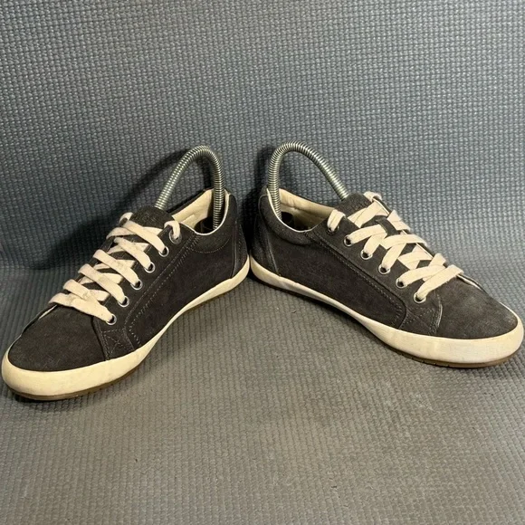 Taos Women's Star Charcoal Washed Canvas Sneakers Size 7 - Picture 4 of 9